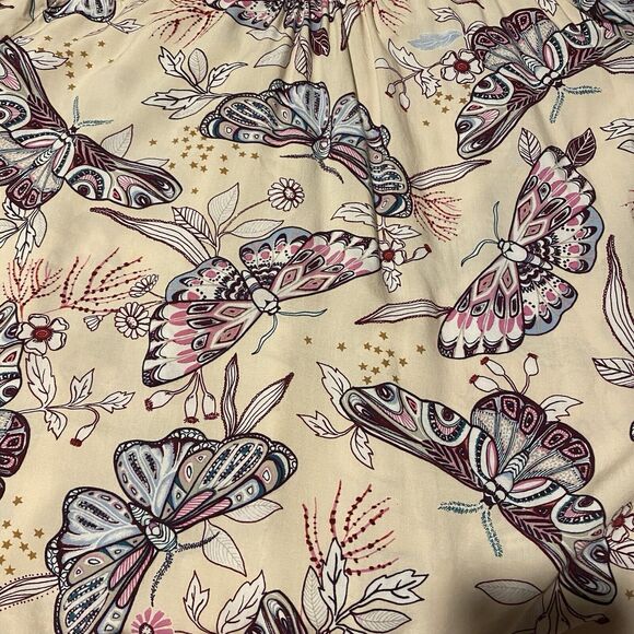 A.N.A Woman's Ivory Lace Top‎ Blouse All Over Butterfly Print Size XL 3/4 Sleeve - Picture 11 of 13